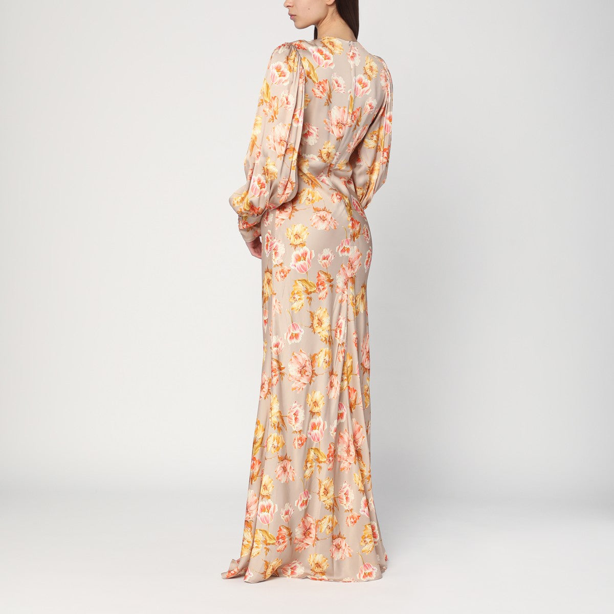 Malina Malina Alize long dress with floral print