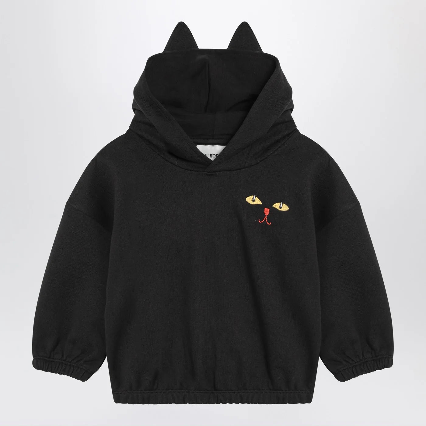 Mini Rodini Black hoodie with Cat Ears