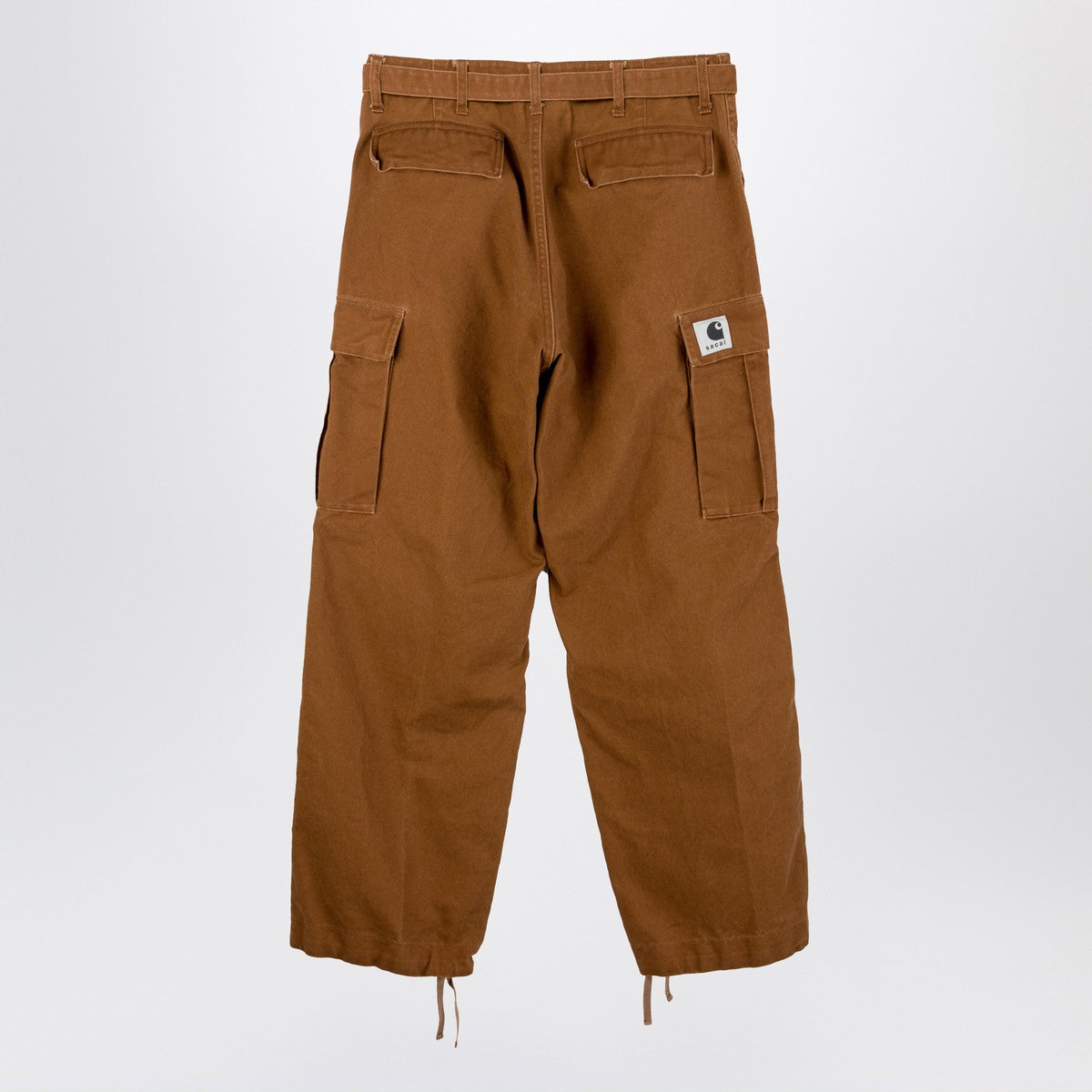 Sacai x Carhartt WIP Sacai x Carhartt WIP Beige cotton cargo trousers