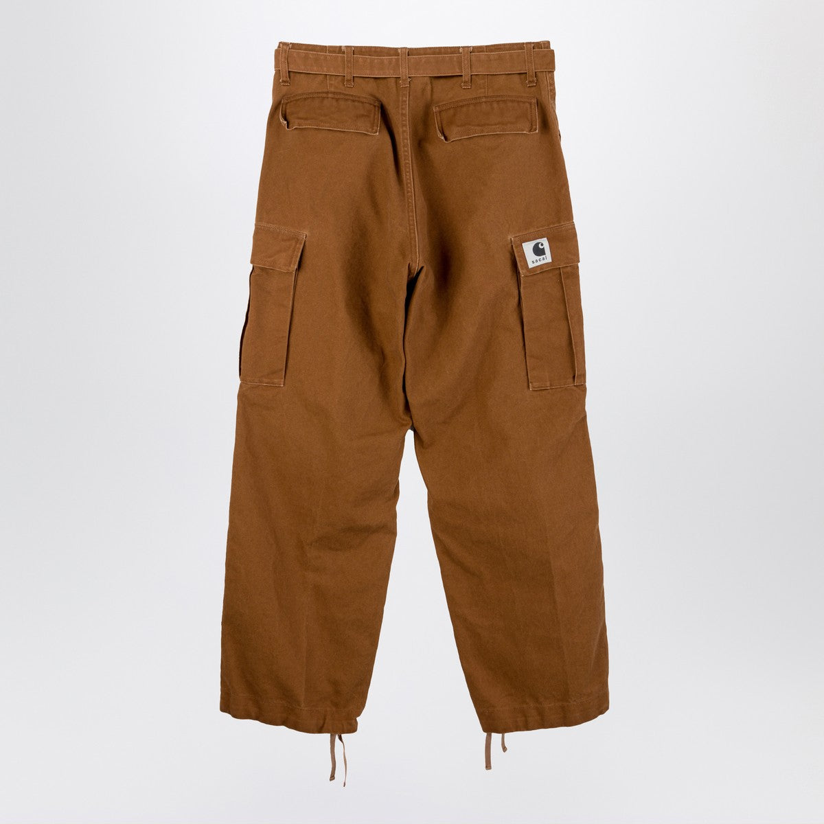 Sacai x Carhartt WIP Sacai x Carhartt WIP Beige cotton cargo trousers