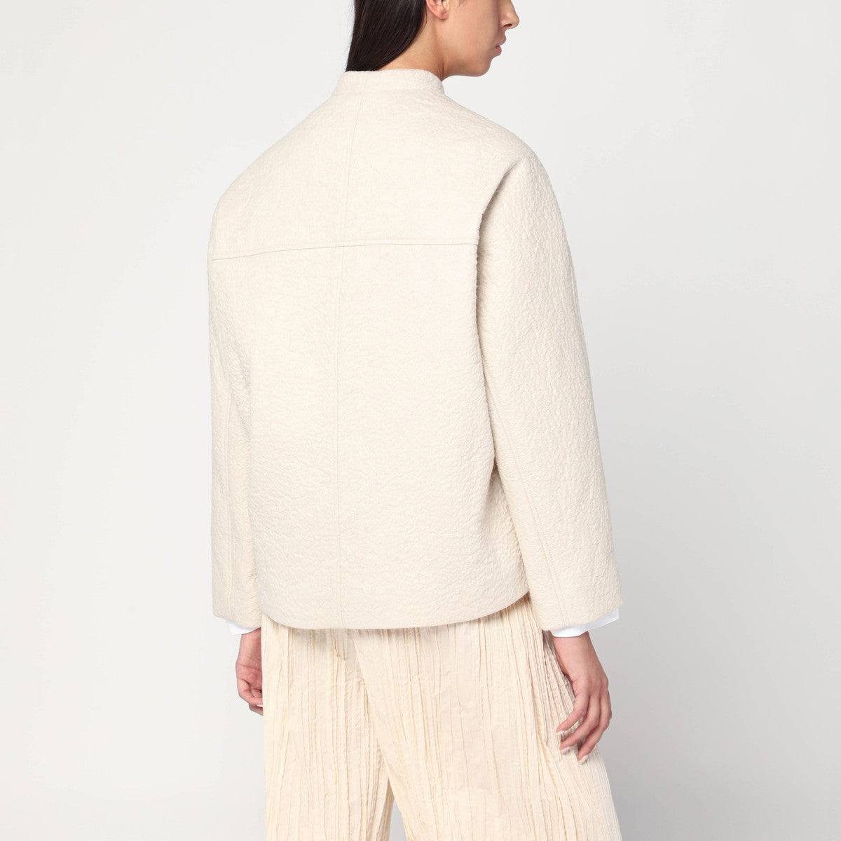 MKDT Studio MKDT Studio Jacket in boiled wool écru