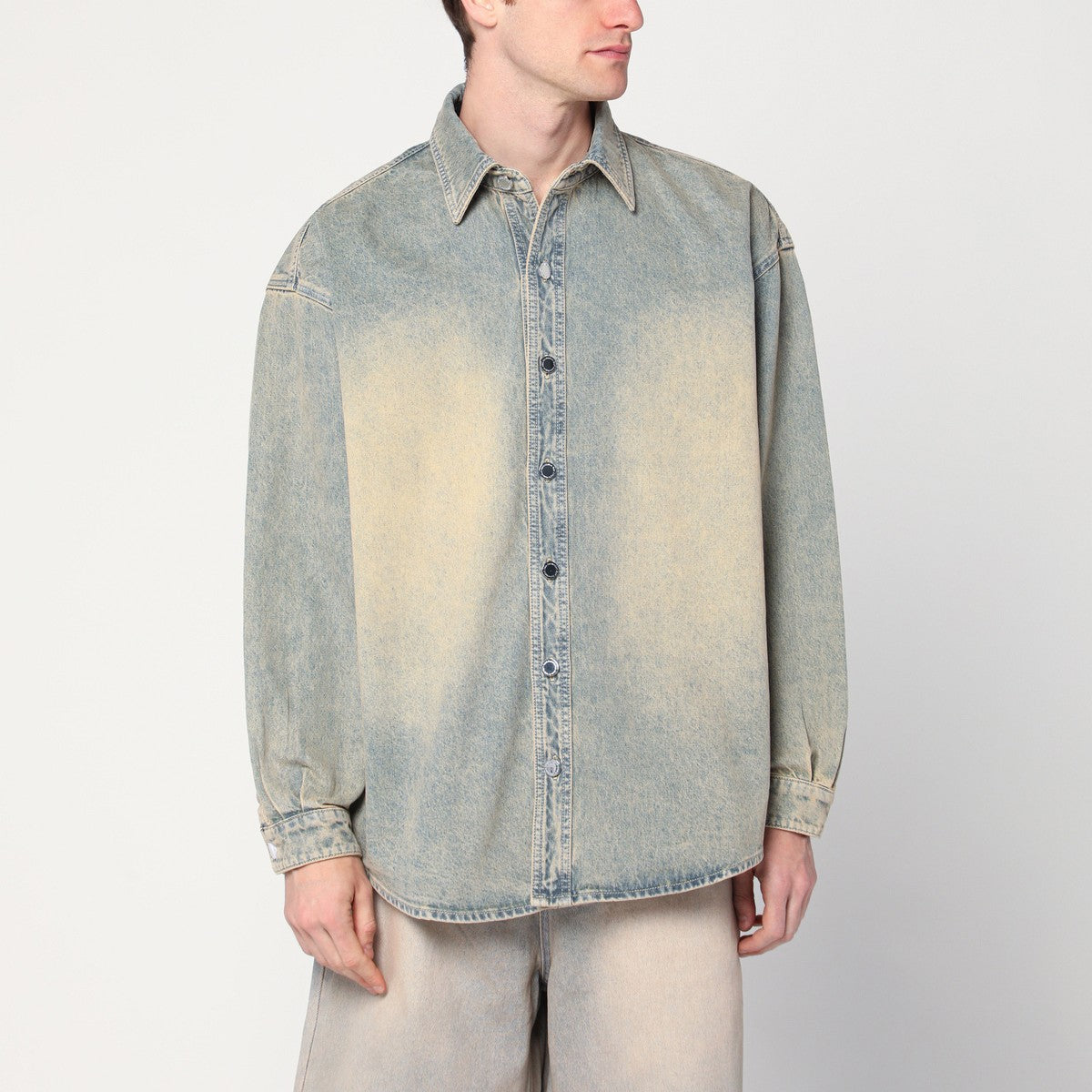 New Amsterdam Surf Association New Amsterdam Surf Association Faded beige denim shirt