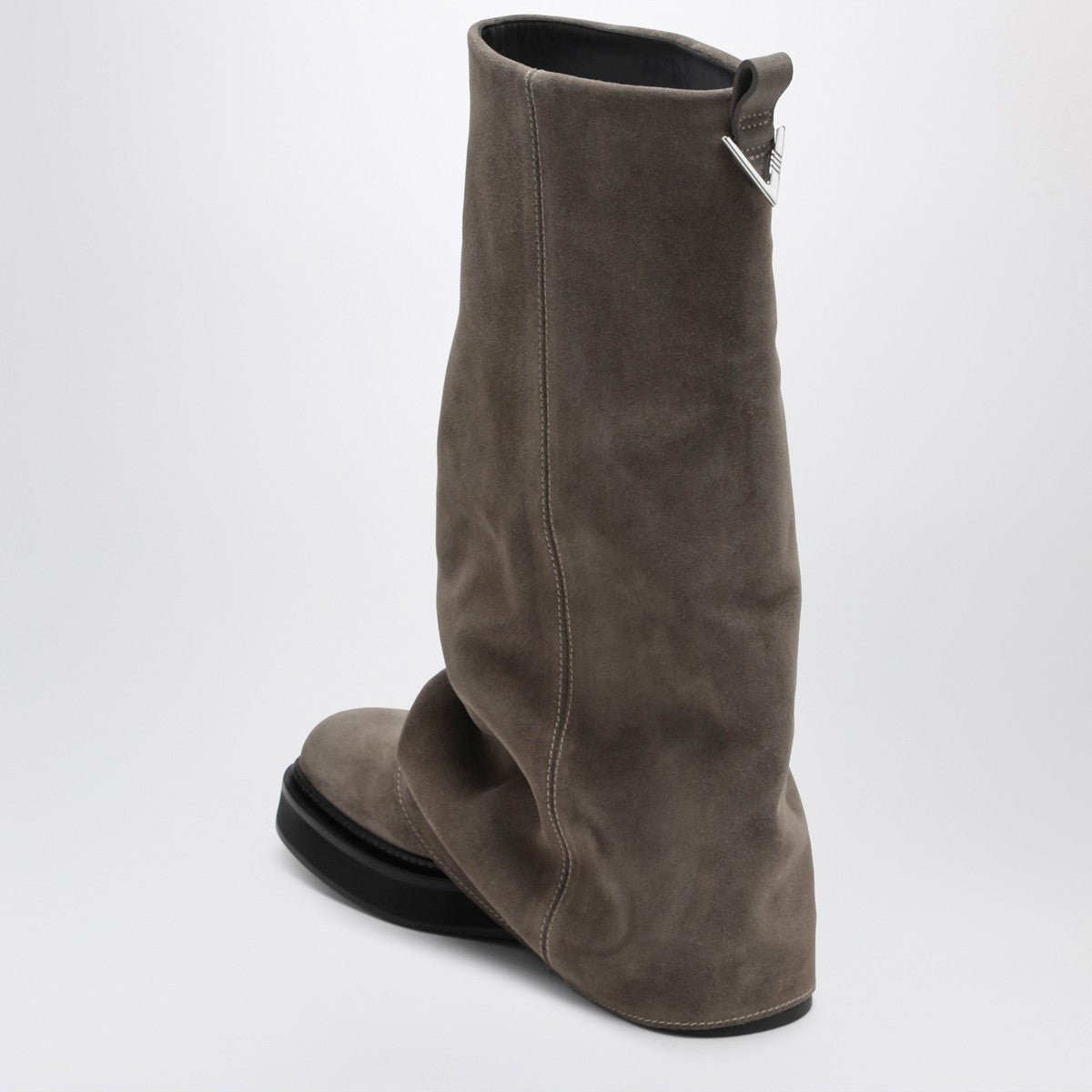 The Attico The Attico Robin taupe suede Combat boots