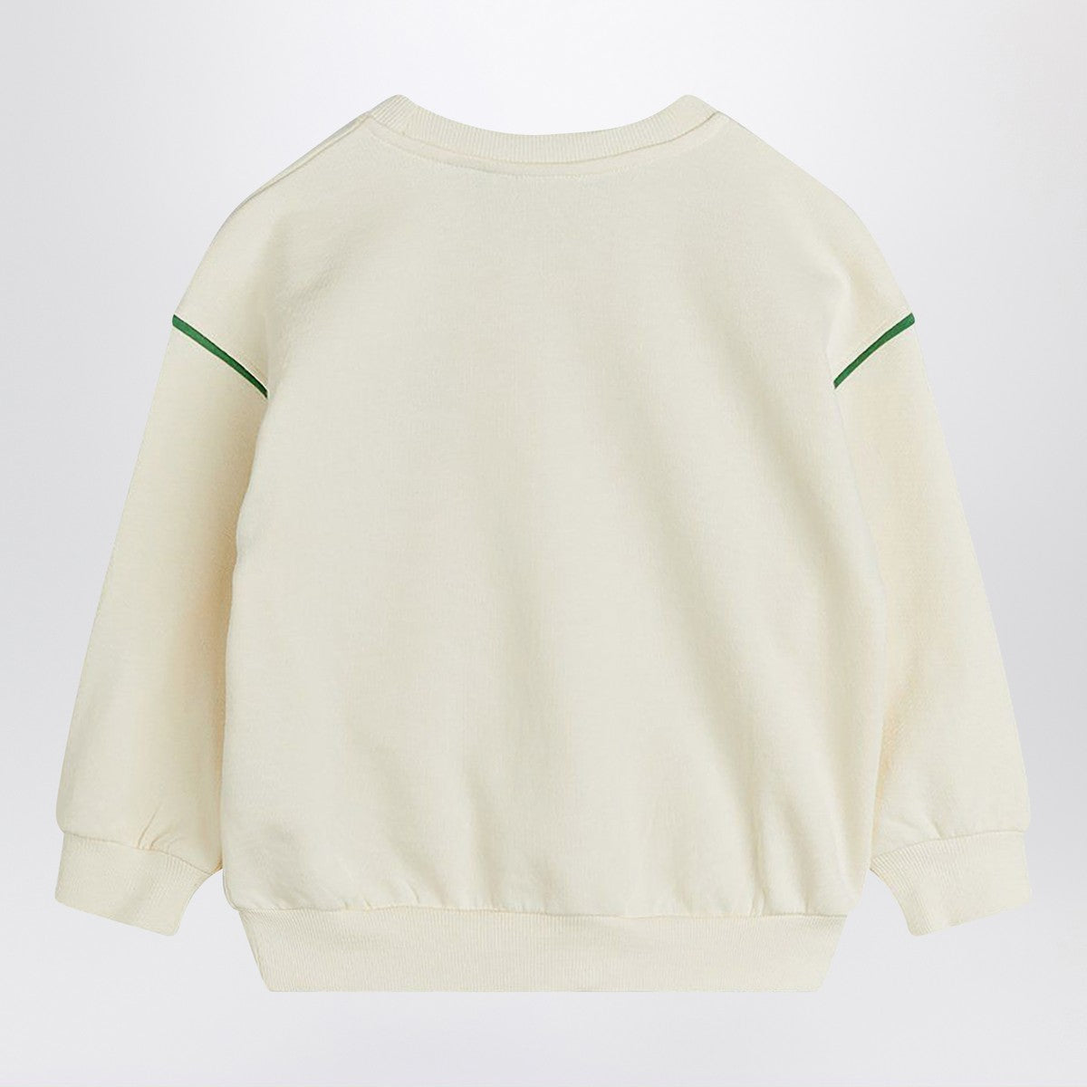 Mini Rodini Mini Rodini Ivory sweatshirt with a velvet lizard