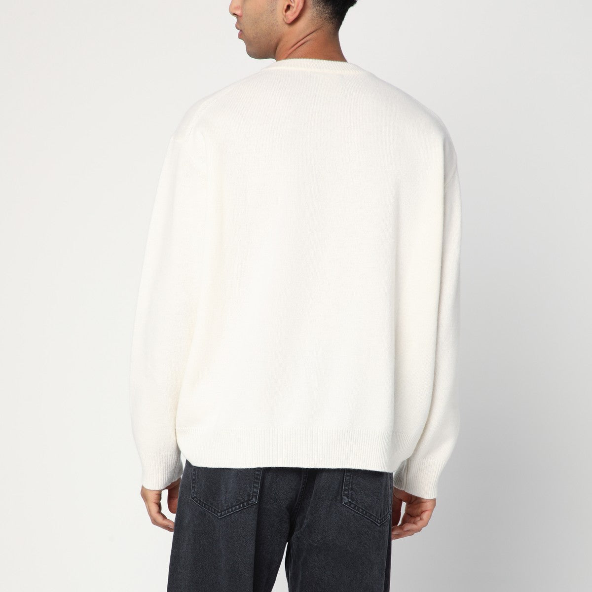Roberto Collina Roberto Collina White sweater in wool and cashmere