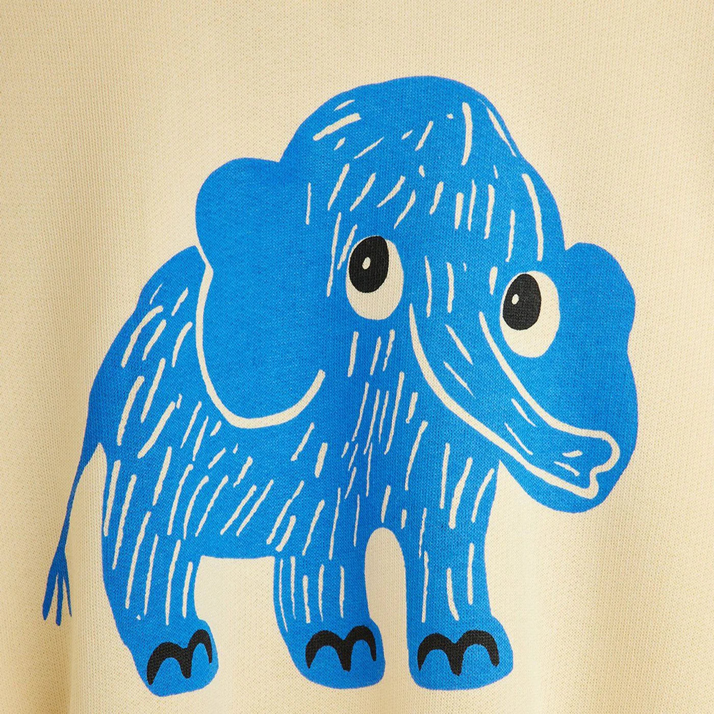 Mini Rodini Ivory sweatshirt with mammoth print
