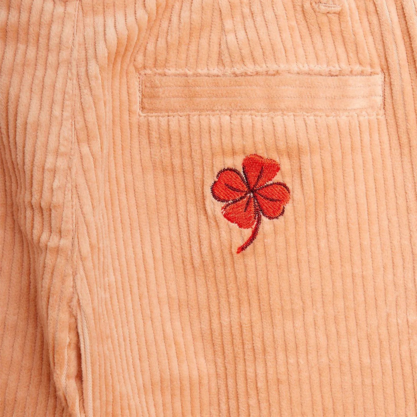 Mini Rodini Pink corduroy trousers with suspenders