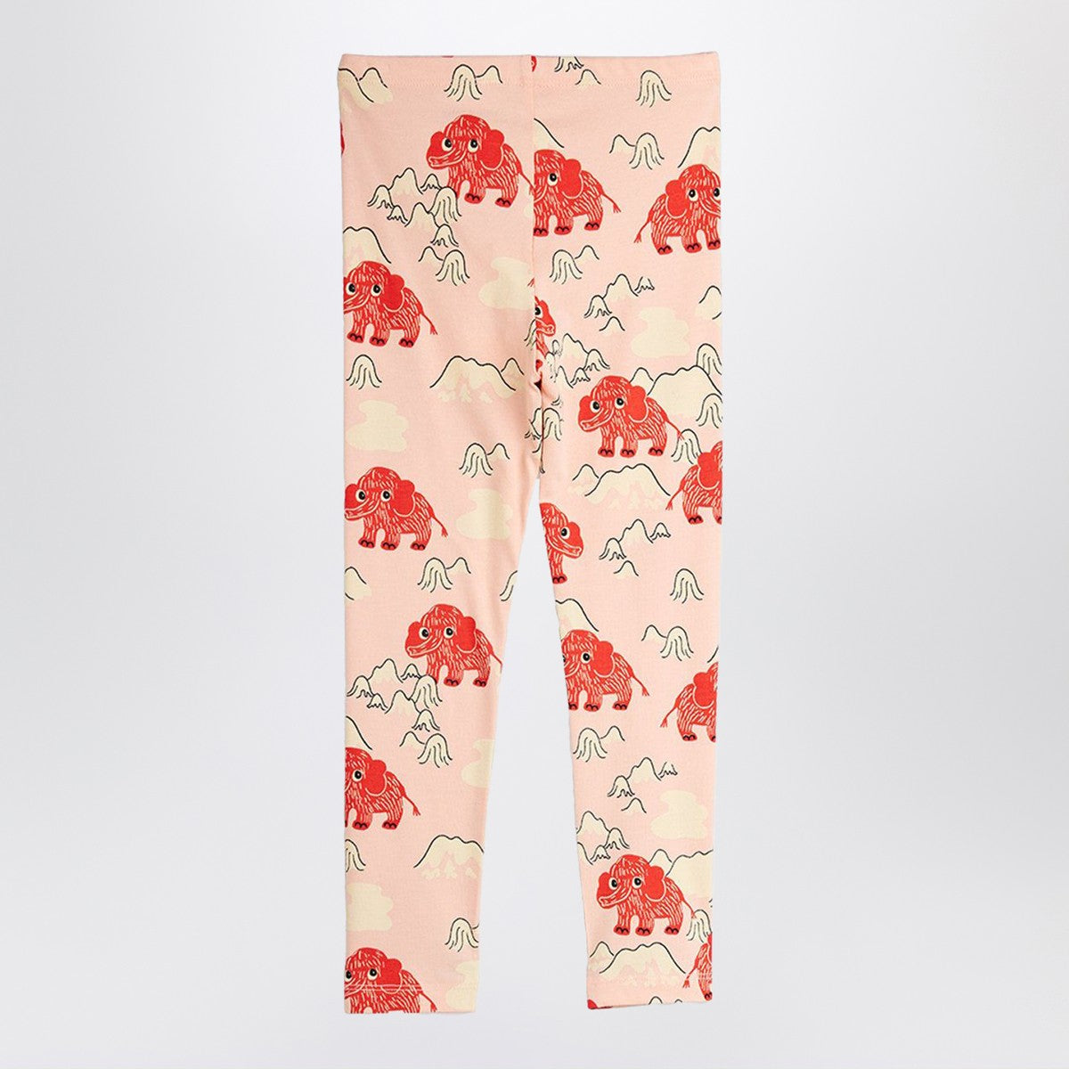 Mini Rodini Mini Rodini Pink leggings with mammoth print