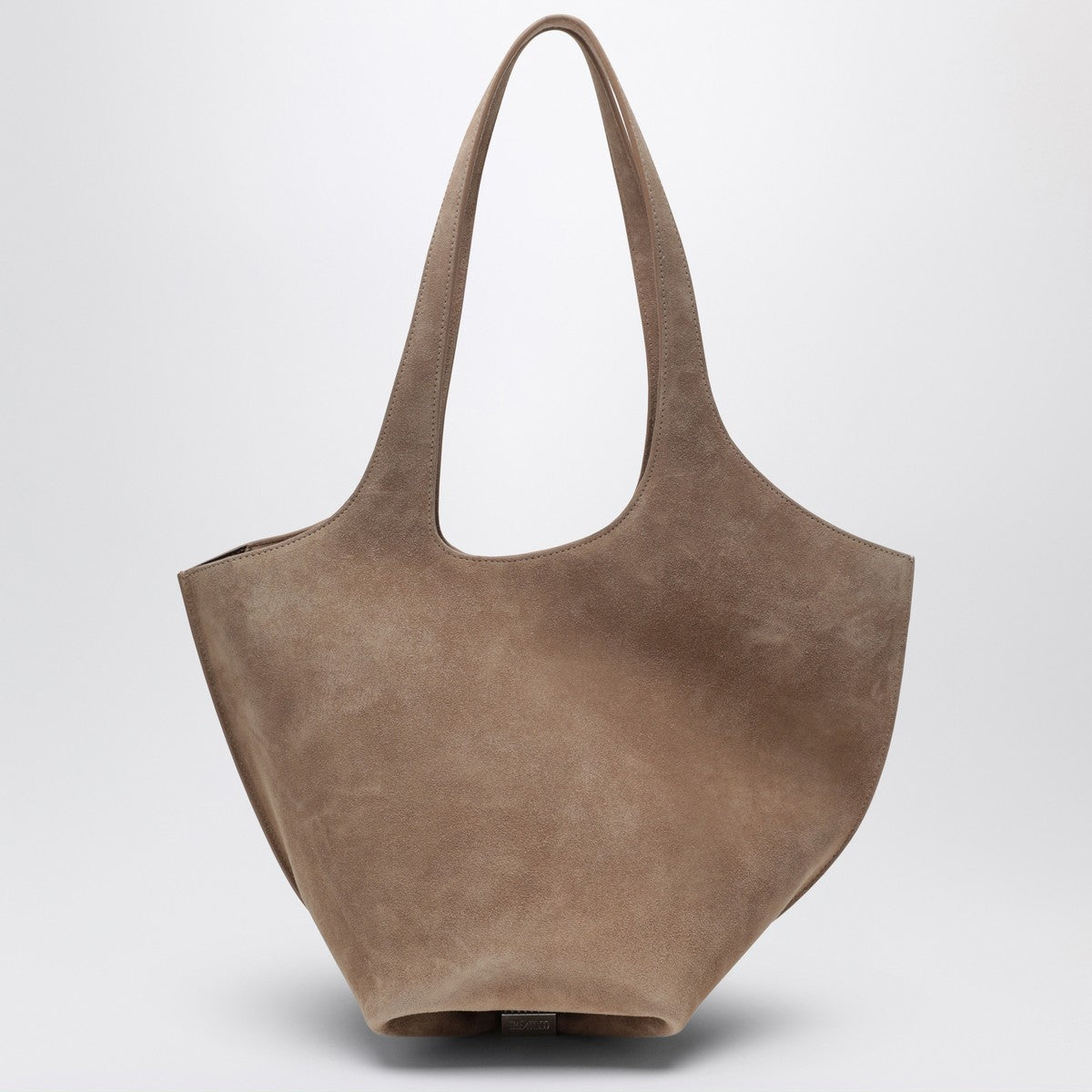 The Attico The Attico Tobacco-coloured suede La Scoop medium bag