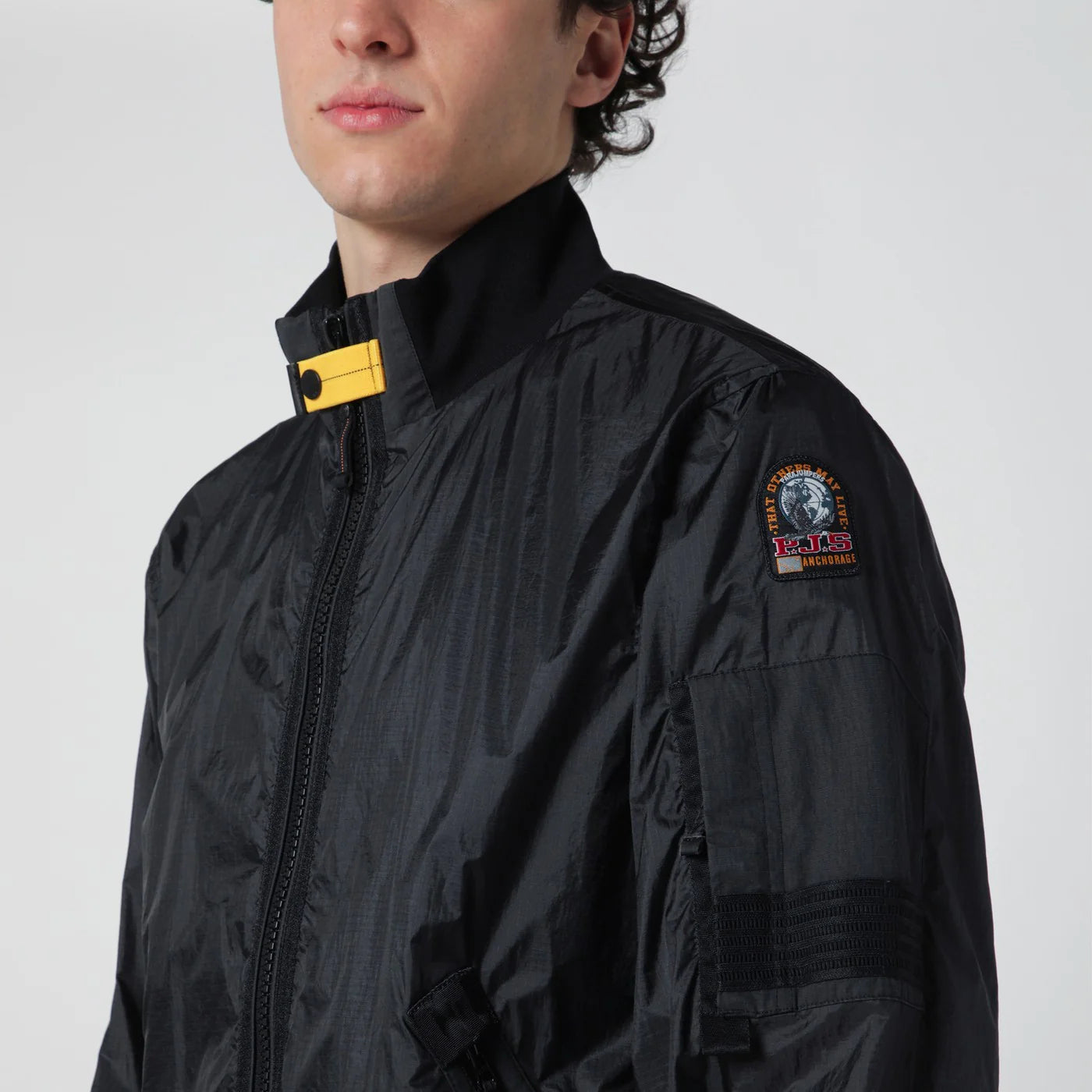 Parajumpers Black Crofton zip-up jacket
