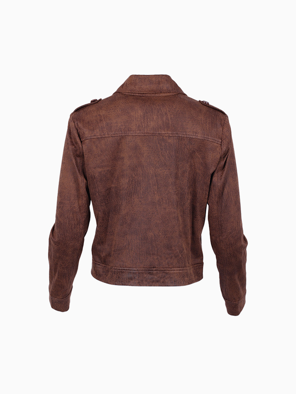 Siste's Double-Breasted Jacket – Brown Vintage Finish