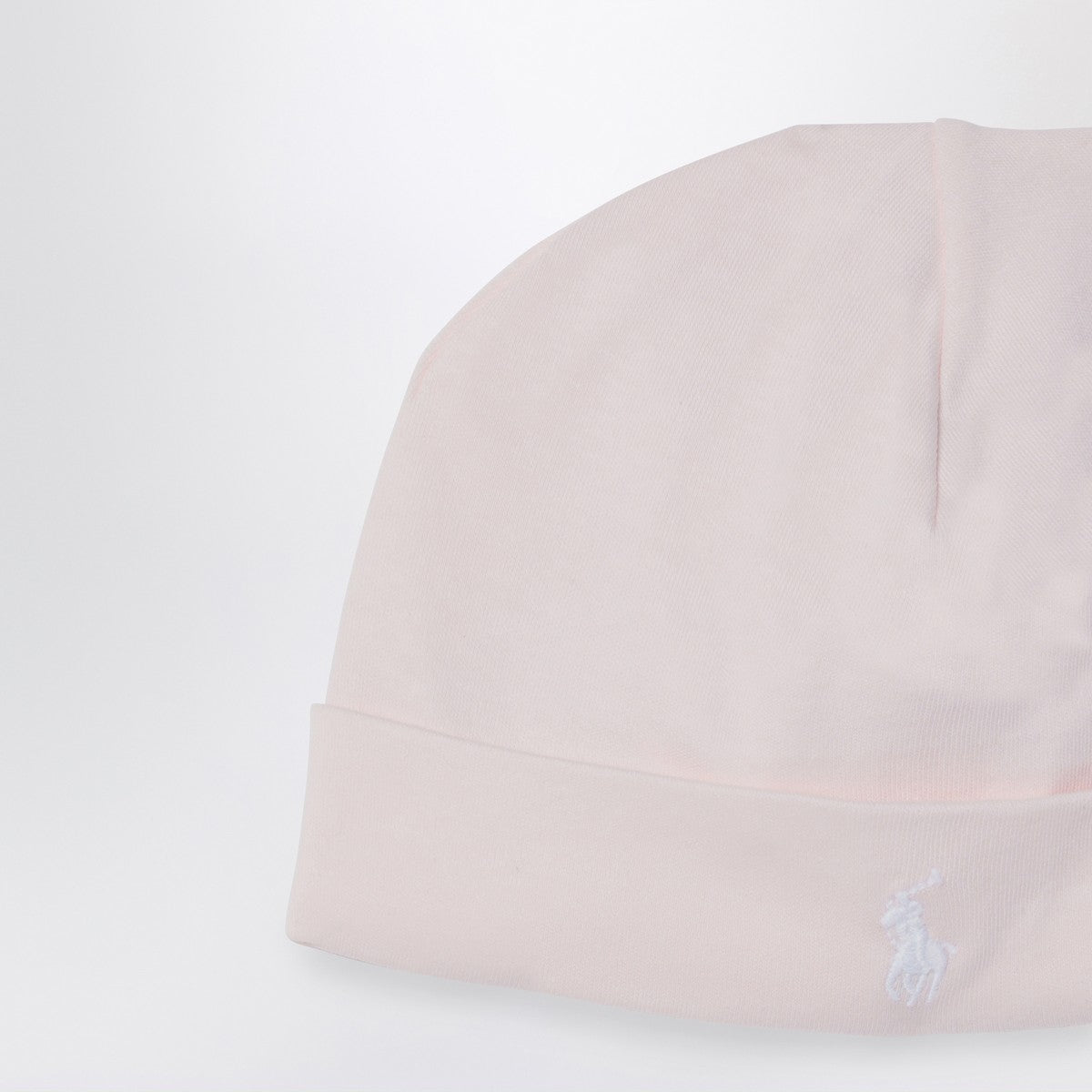 Polo Ralph Lauren Polo Ralph Lauren Light pink cotton bonnet with logo