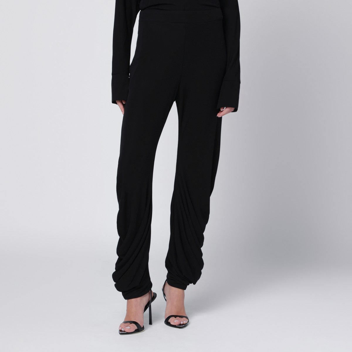 Francesco Murano Francesco Murano Black pants with draping