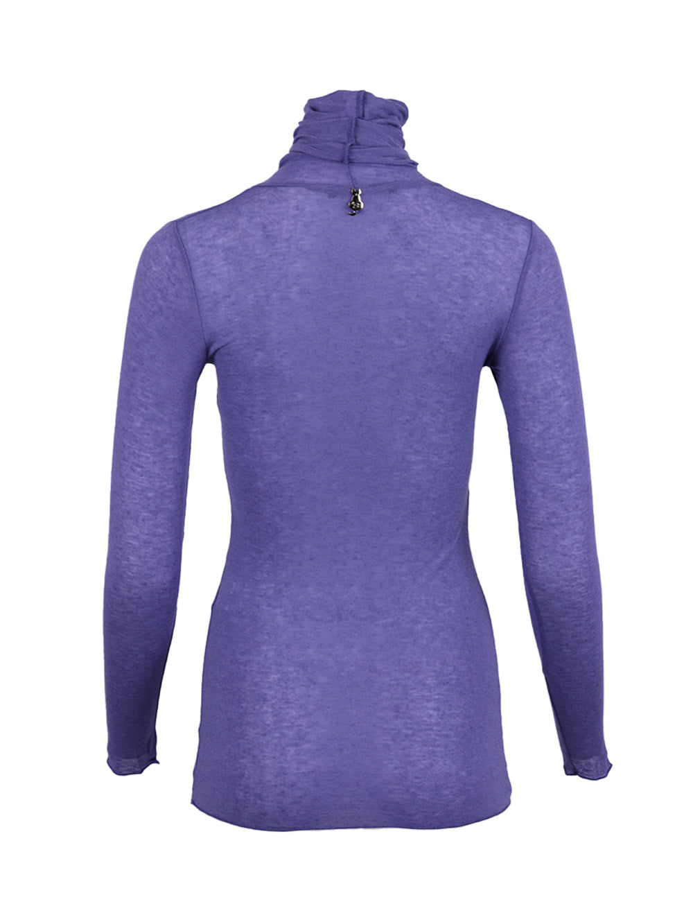 Siste's Glicine Cashmere Turtleneck Sweater Back View