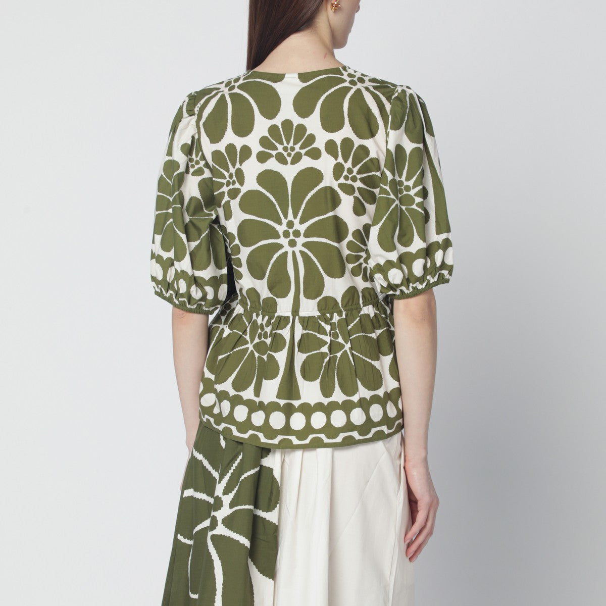 FARM Rio FARM Rio Palermo blouse with green print