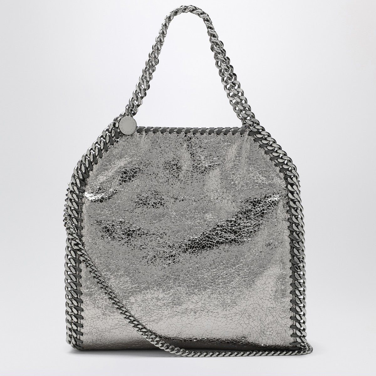 Stella McCartney Stella McCartney Falabella mini metallic Steel Grey bag