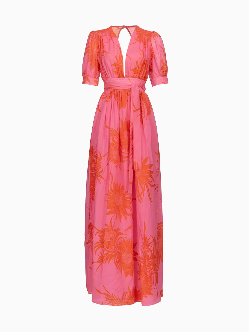 Aligned Macroflower Print Dress