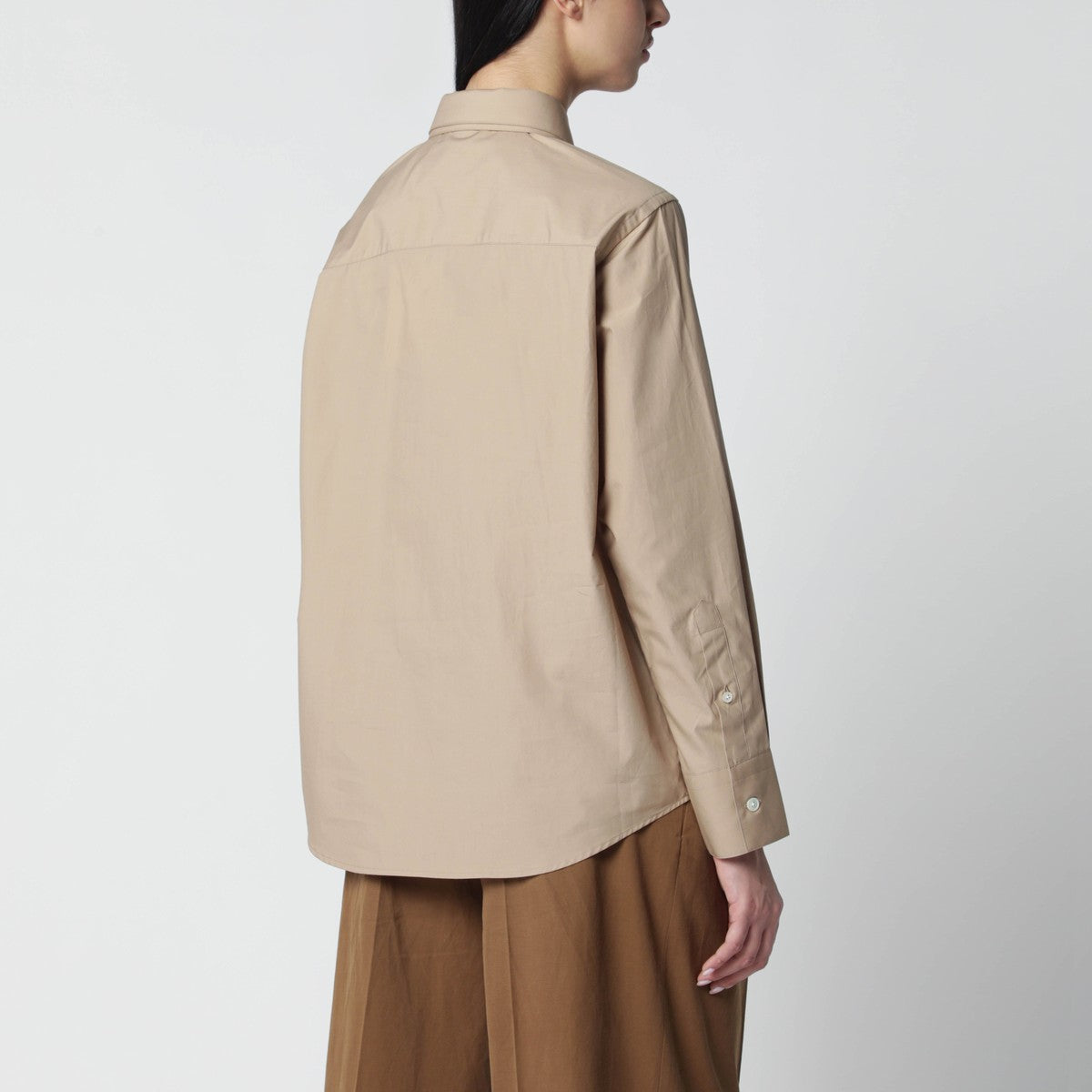 Róhe Róhe Beige shirt with double collar