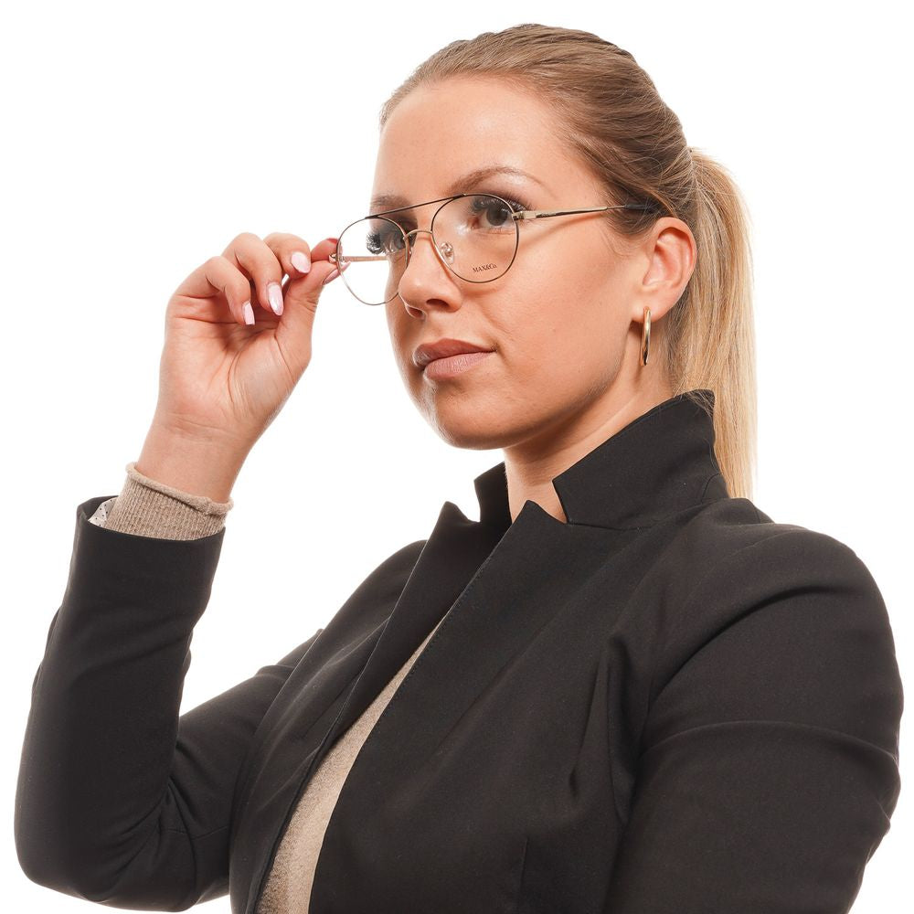 إطارات النظارات النسائية الذهبية من ماكس آند كو
