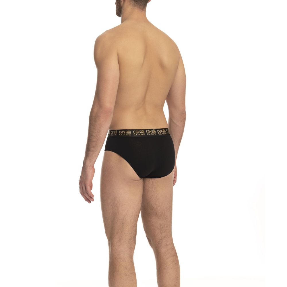 Black Cotton Men's Brief Pack