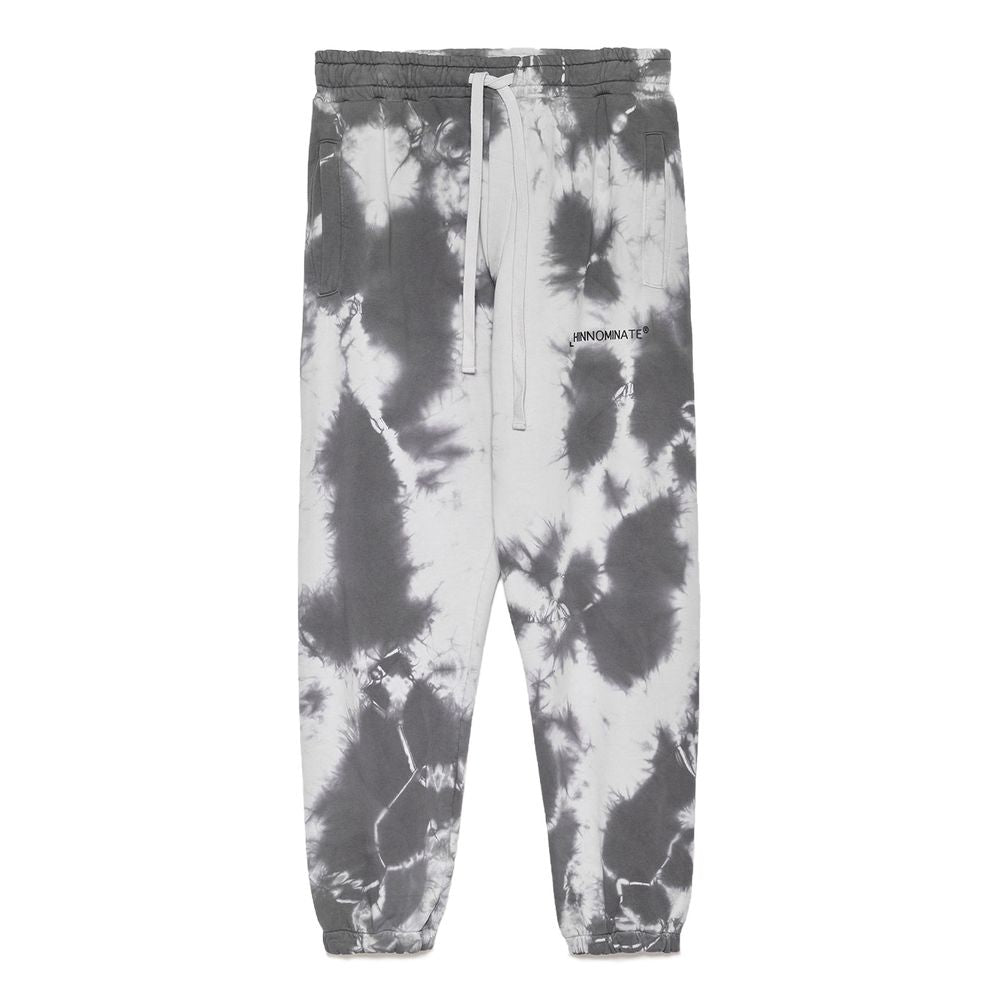 Chic Stone Print Stretch Cotton Trousers