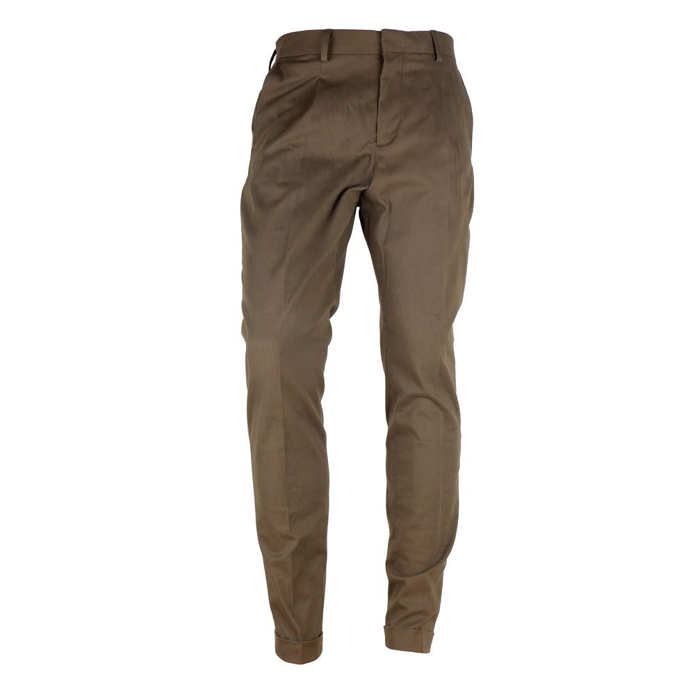Brown Wool Men's Trousers