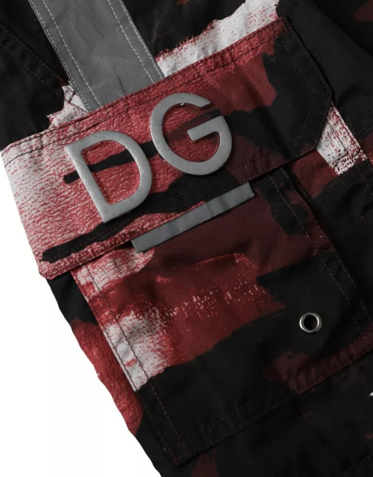 شورت سباحة بشعار DG متعدد الألوان مموه