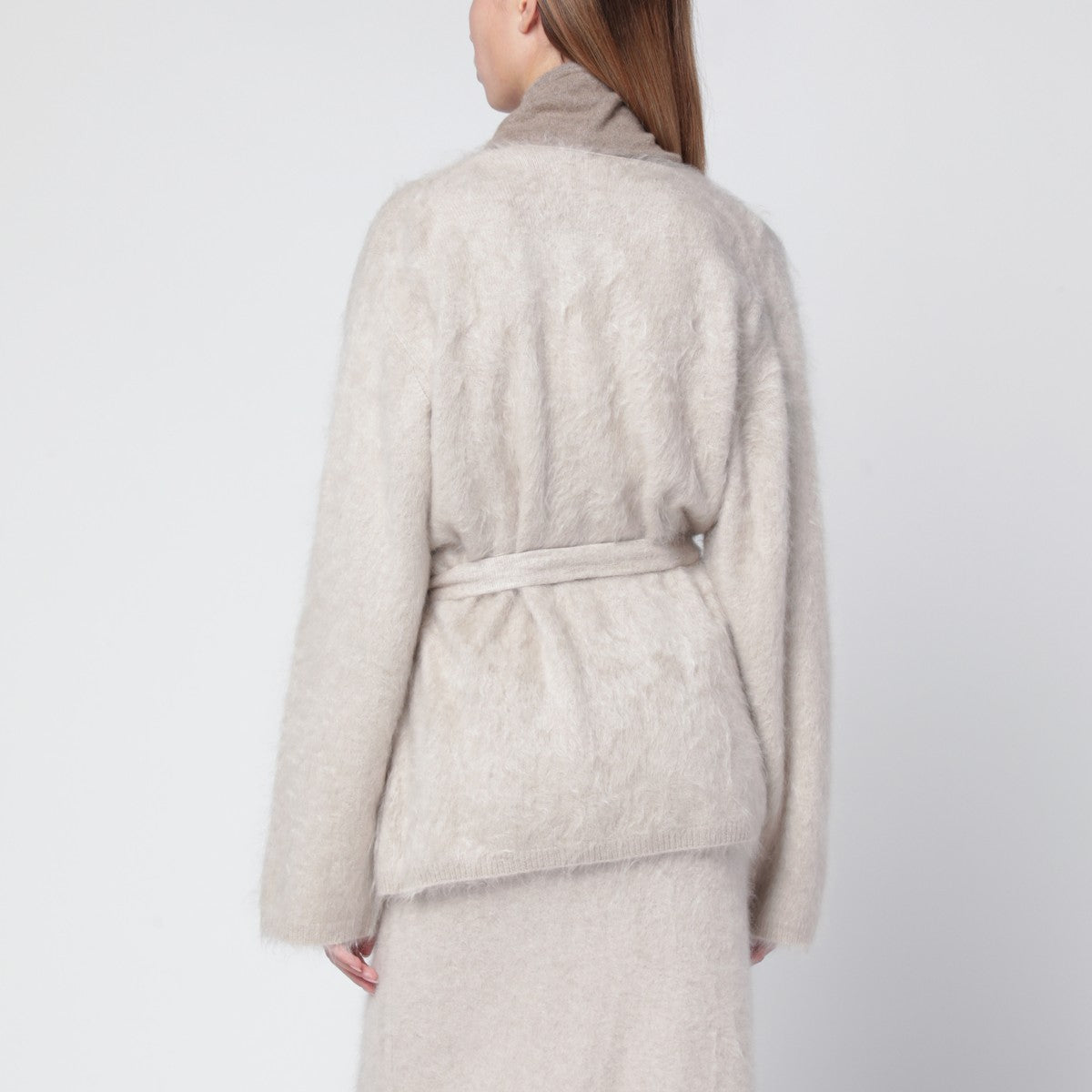 ALMADA LABEL ALMADA LABEL Aria cardigan in taupe cashmere