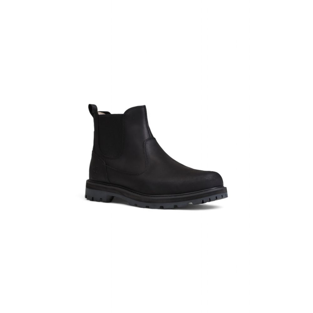 حذاء Timberland أسود من جلد النوبوك