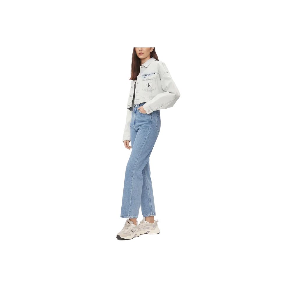 Calvin Klein Jeans Light Blue Cotton Relaxed Fit Jean