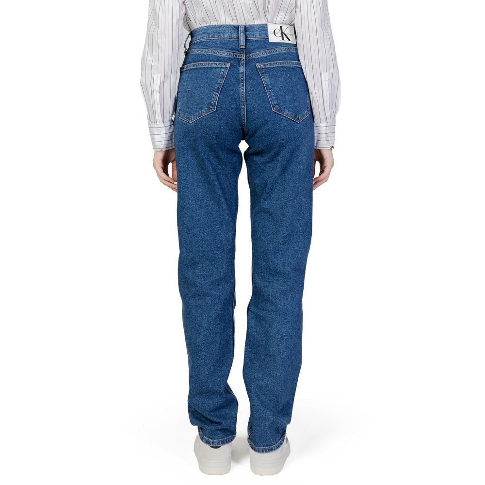 Calvin Klein Jeans Blue Cotton Slim Fit Jean