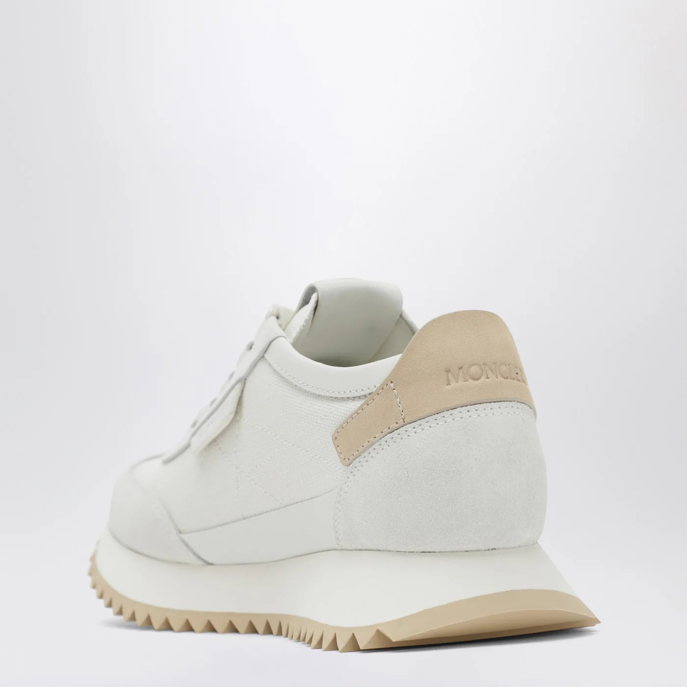 Moncler Pacey2 Sneakers in white canvas and leather