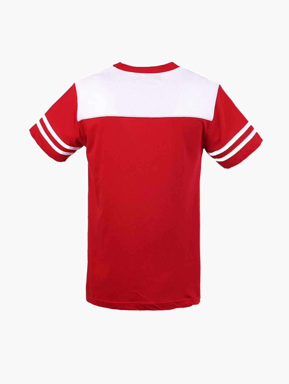 Squadra Navale red and white panel men's t-shirt back view