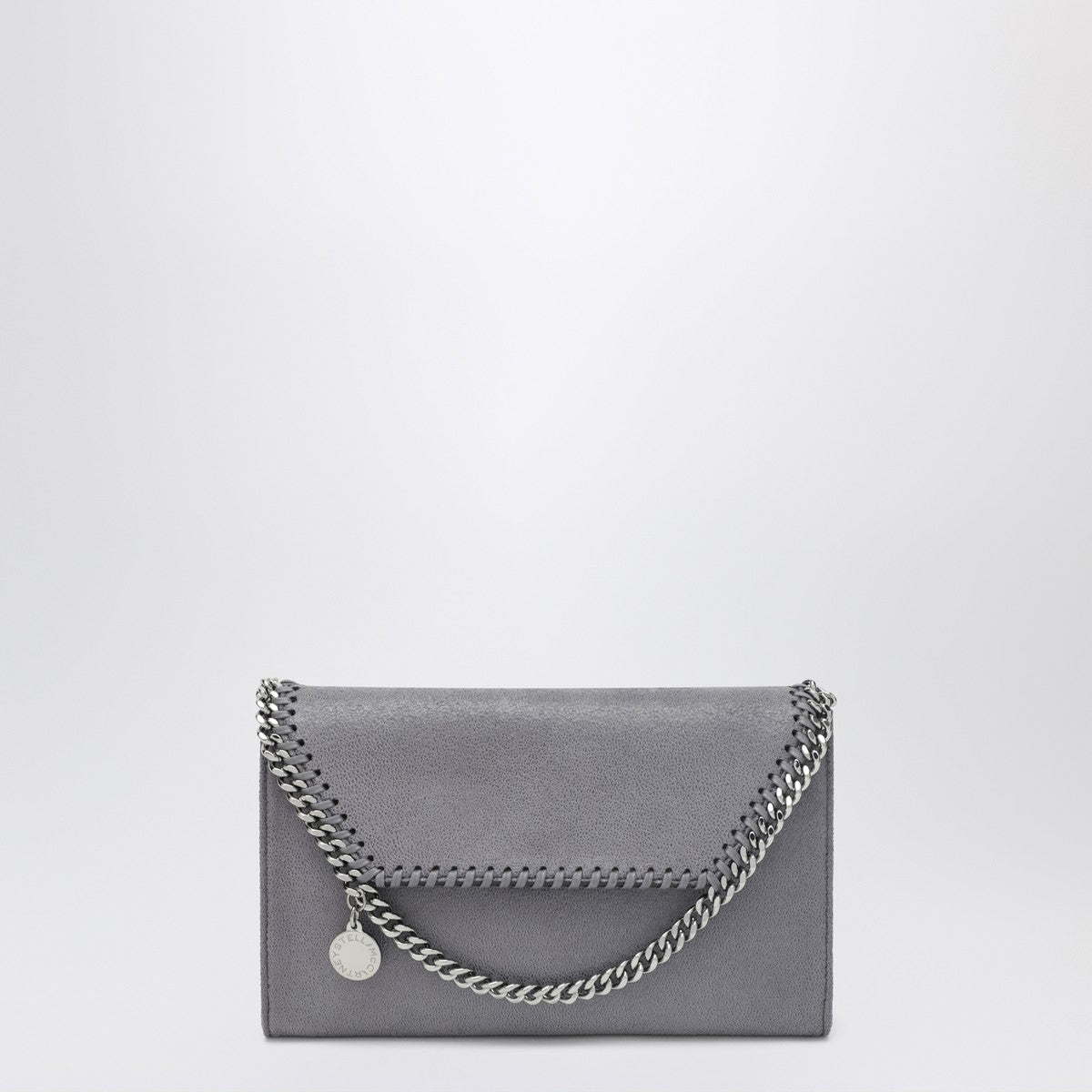 Stella McCartney Stella McCartney Falabella crossbody wallet bag in dark barolo