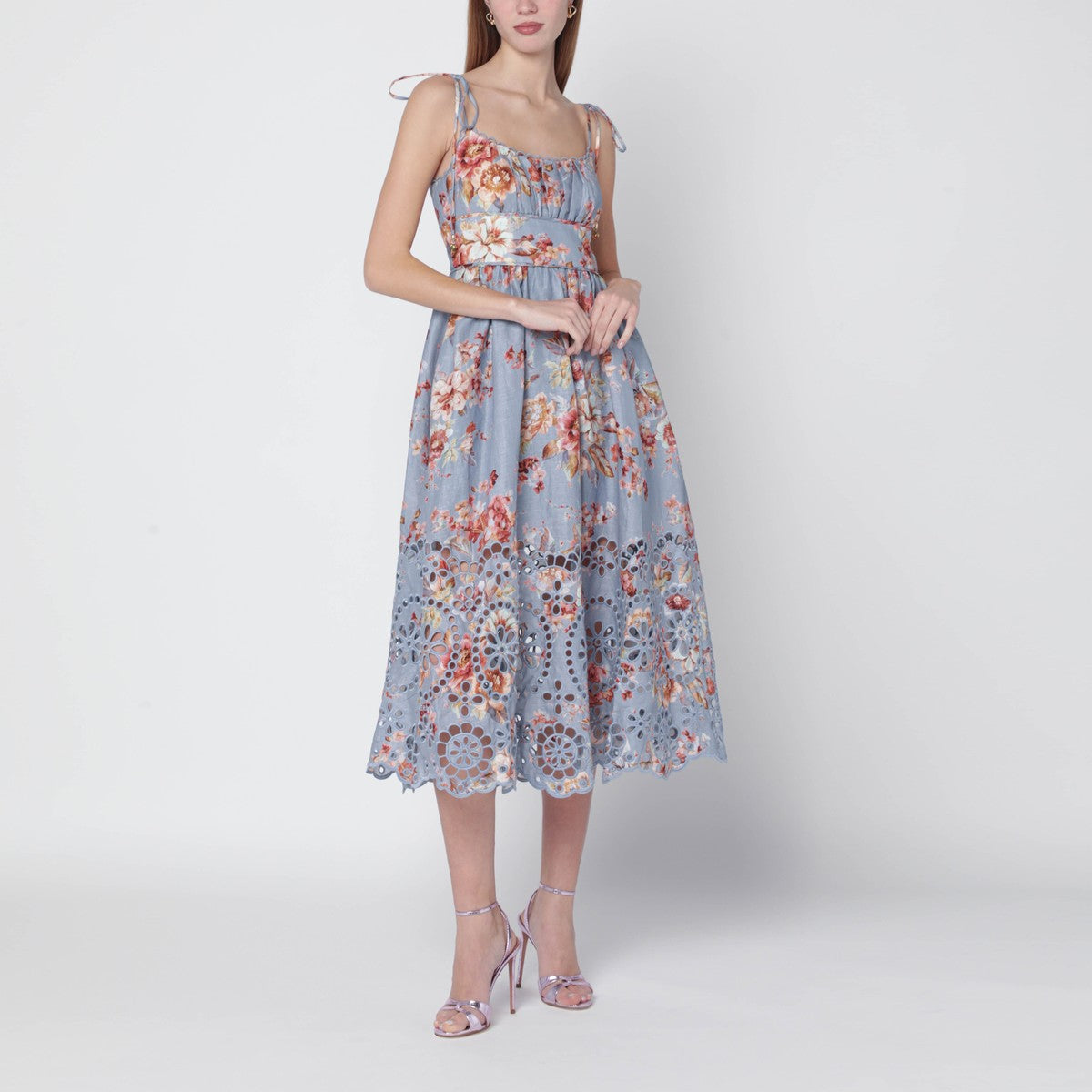 Zimmermann ZIMMERMANN Floral-print linen midi dress