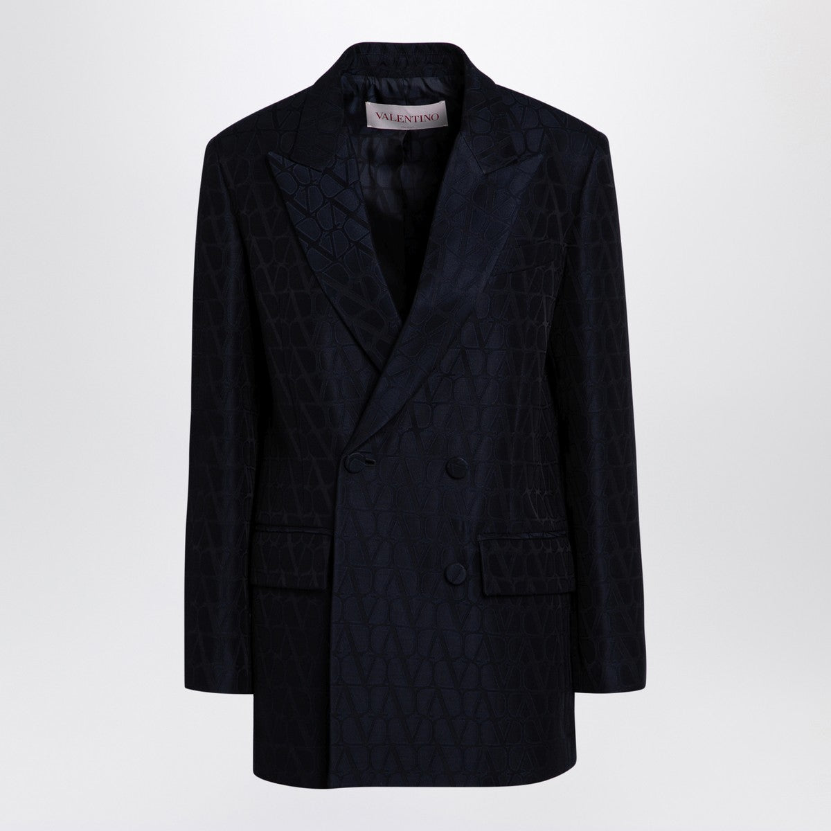 Valentino Valentino Navy blue double-breasted jacket Toile Iconographe
