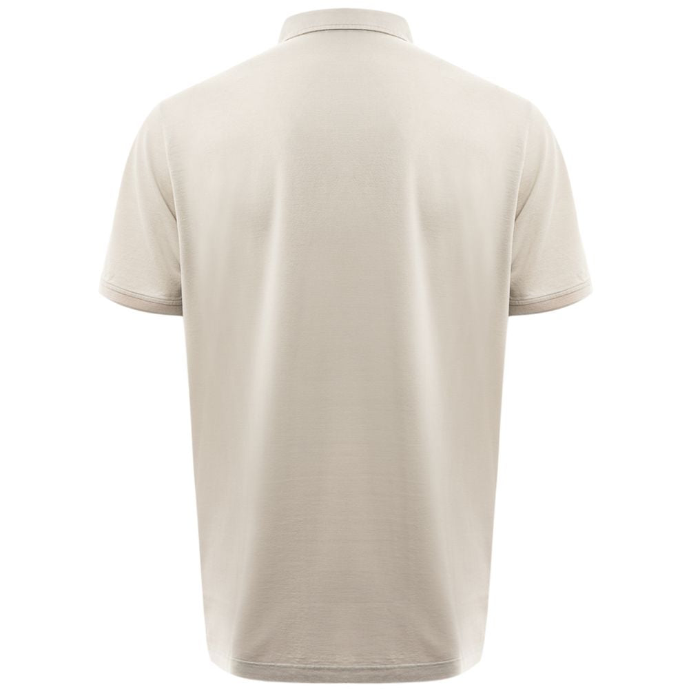 Gray Cotton Polo Shirt