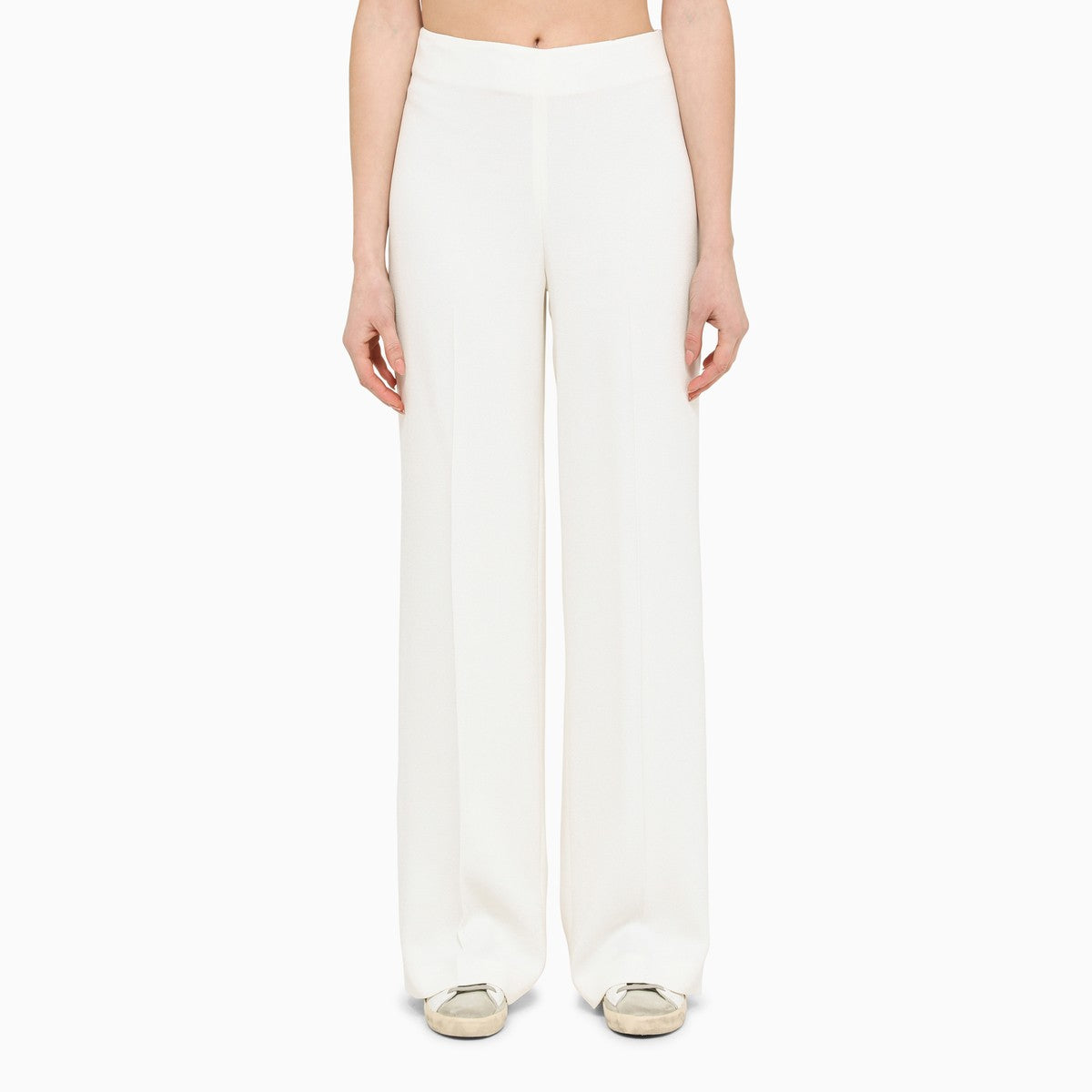 Stella McCartney Stella McCartney Wide cream trousers