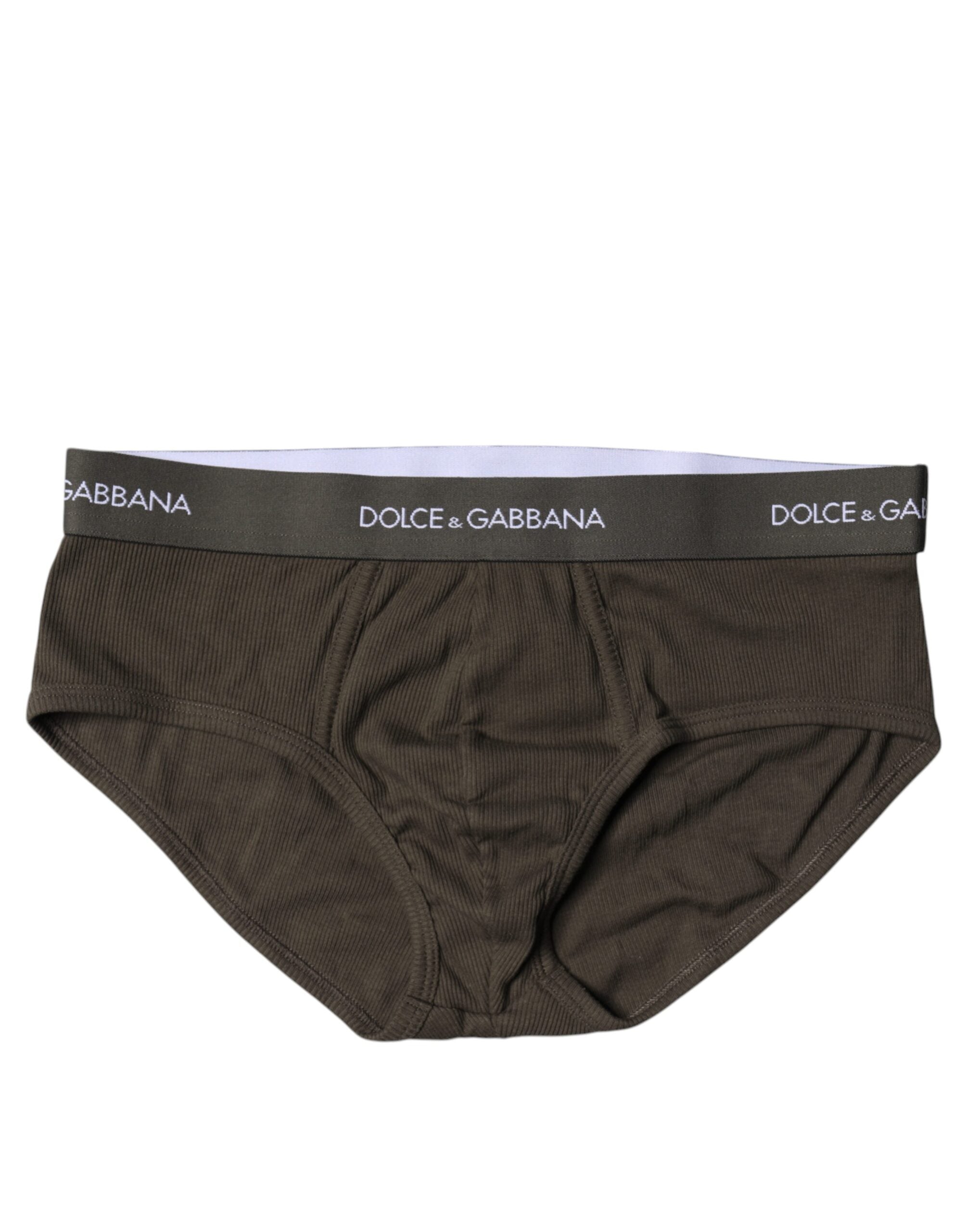 Gray Cotton Men Mid Slip Brief Underwear