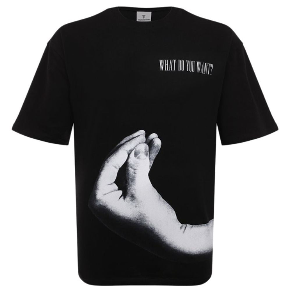 Black Cotton T-Shirt