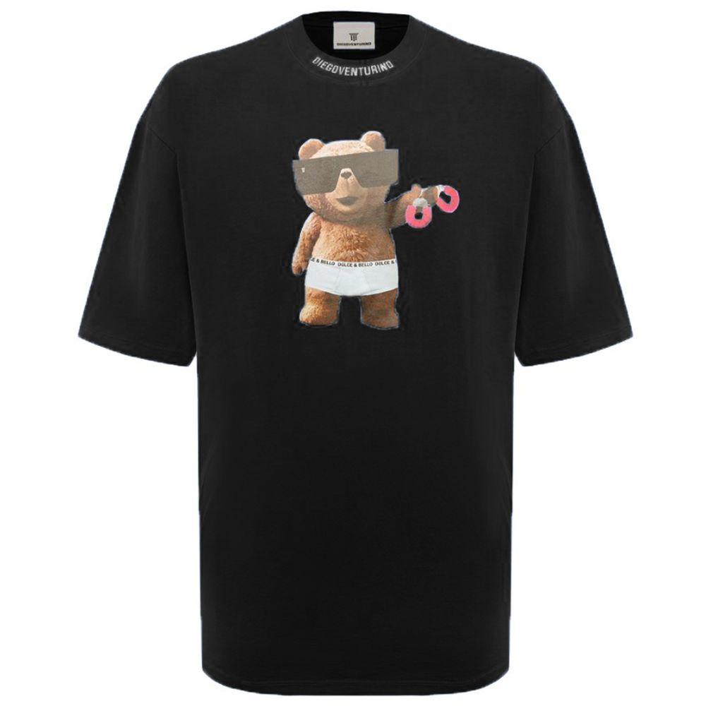 Black Cotton T-Shirt