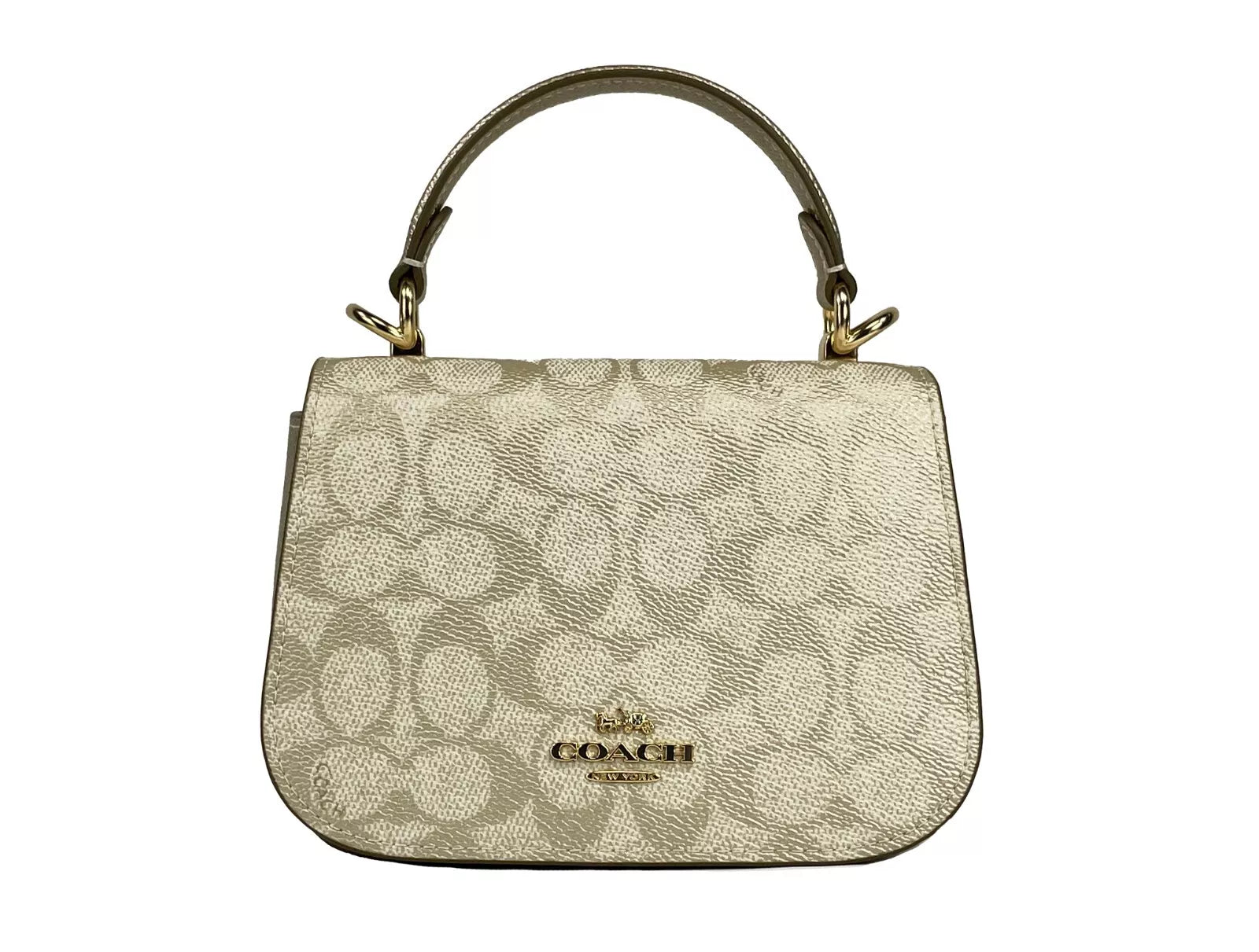 Lysa Top Handle Bag Crossbody Champagne Gold