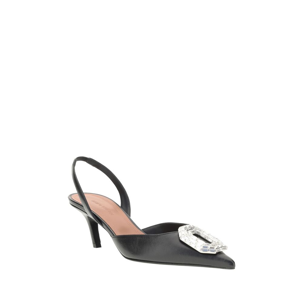 Leather slingback Pumps