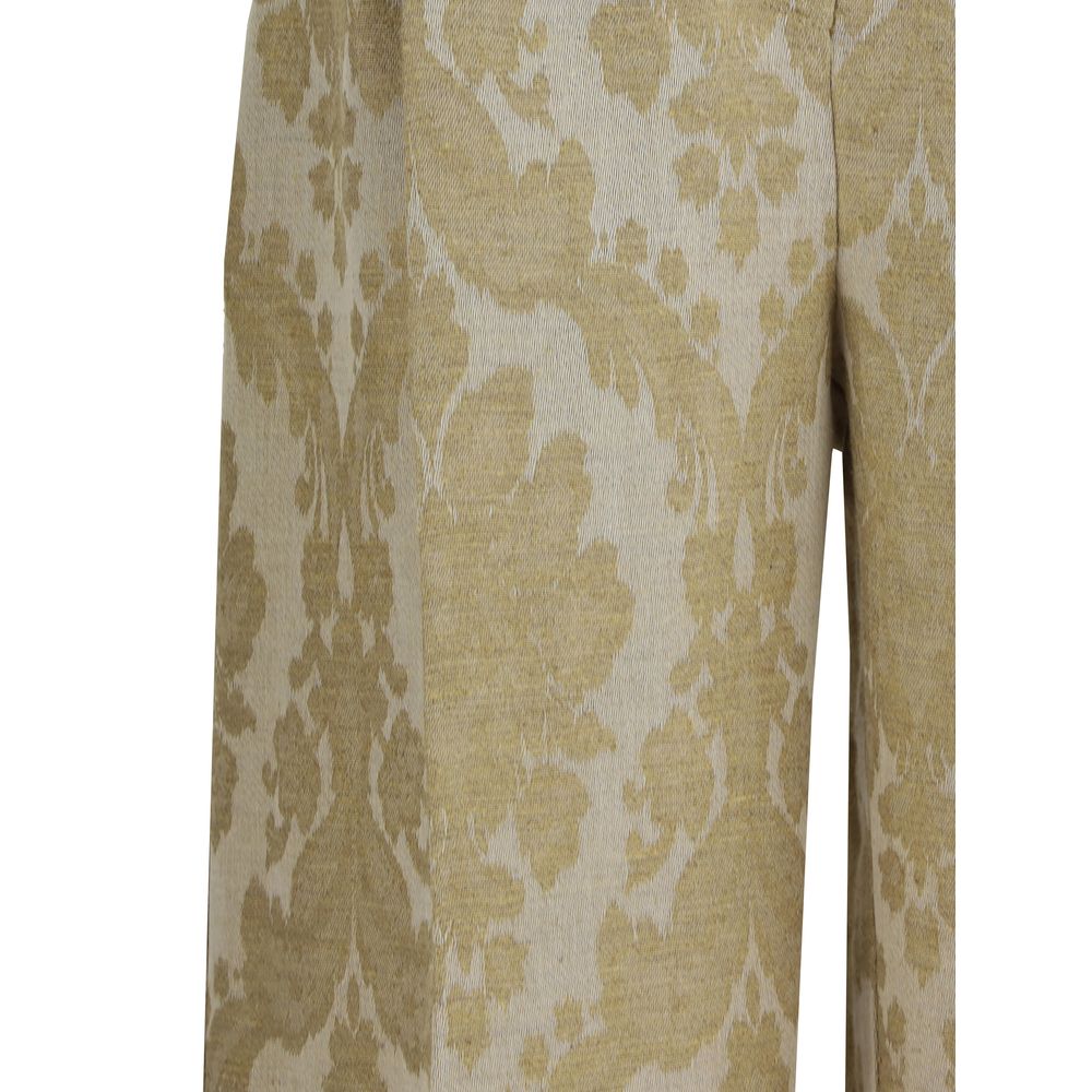 Brocade Print Pants