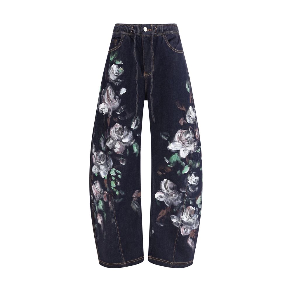 Floral print Jeans