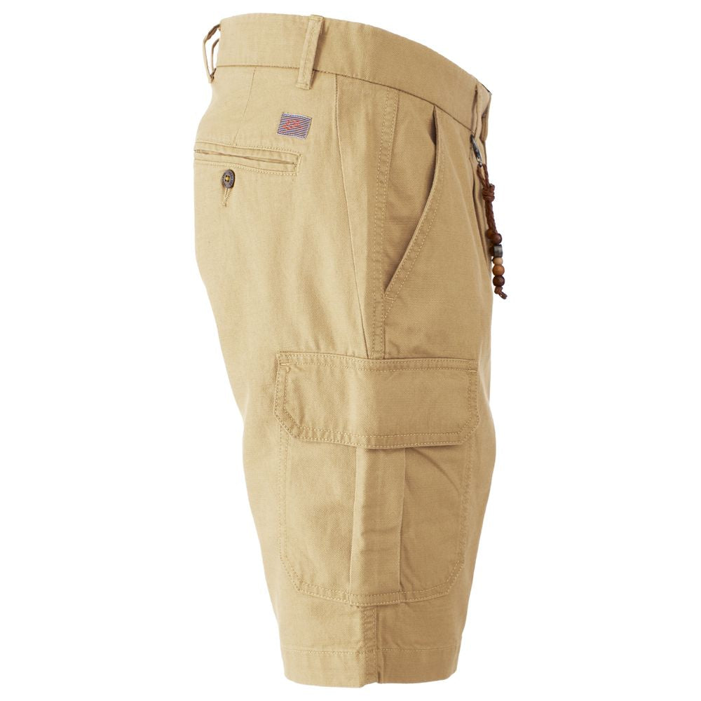 Beige Cotton Short