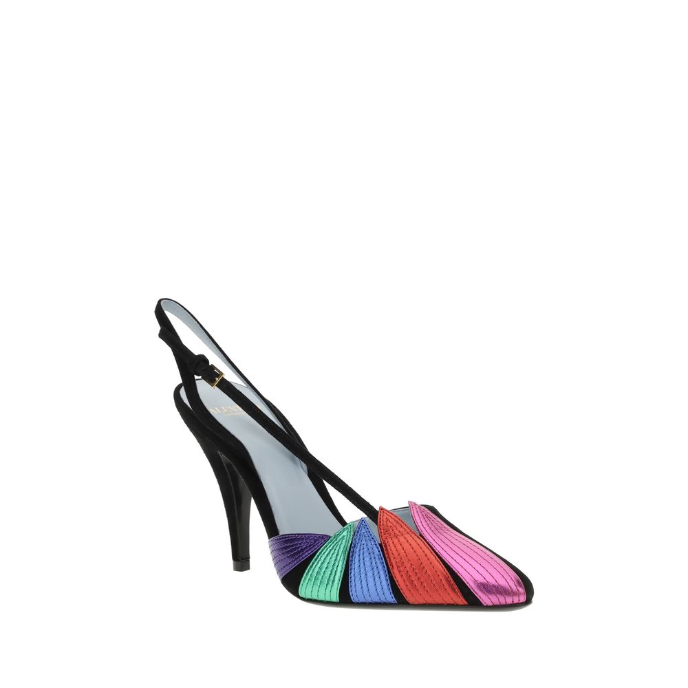 Foliefoliage slingback Pumps