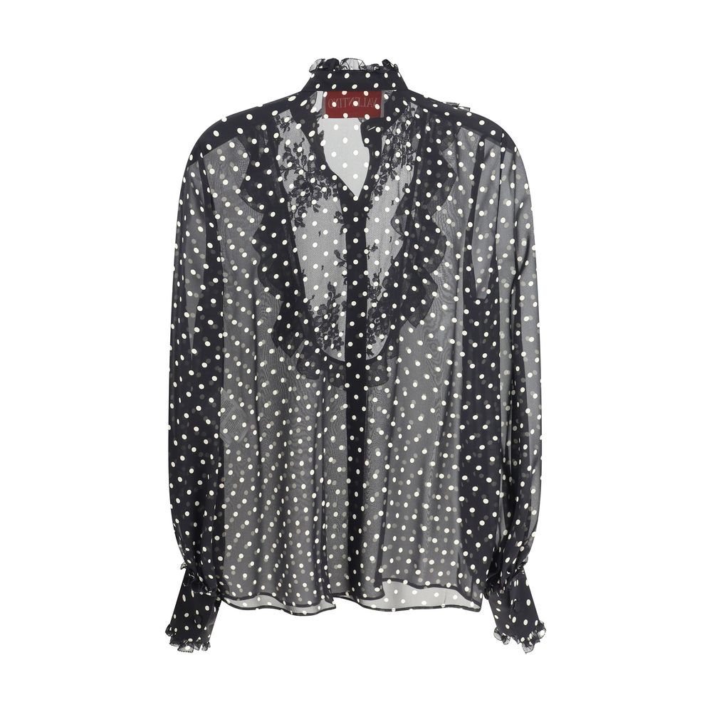 Polka dot silk Shirt