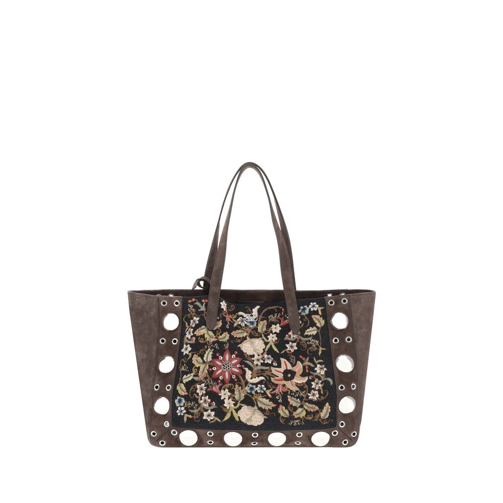 Floral embroideried Nellcote Tote Bag