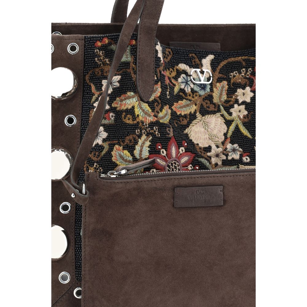Floral embroideried Nellcote Tote Bag